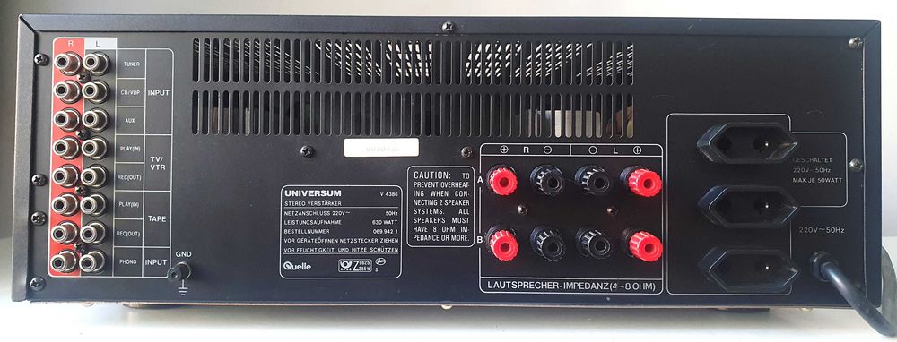 Statie Universum V 4386 – Consum 630W – VU-metre LED – Putere Brută