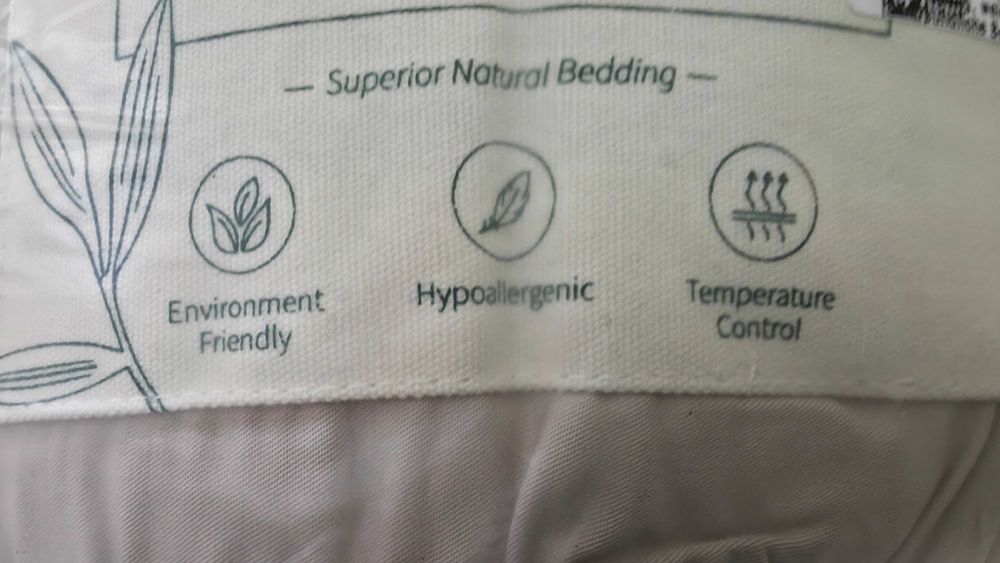 Husă pilotă bambus 260x240 cm, nisip Certificat Oeko-Tex Standard 100