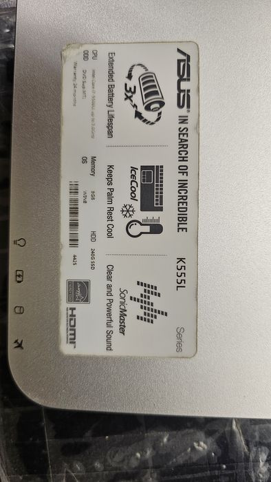 Лаптоп Asus K555L