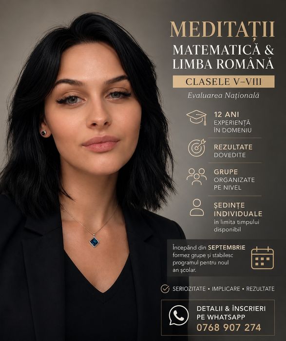 Meditații la Matematică și/sau Română 3-12
