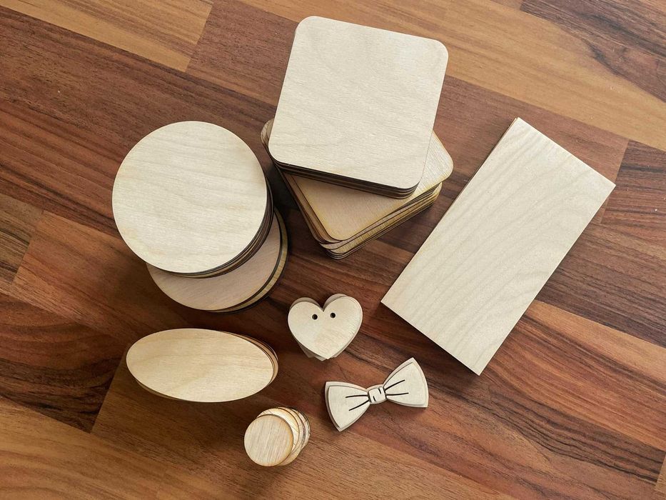 Лазерно рязане по проект , Заготовки от шперплат и бирен картон