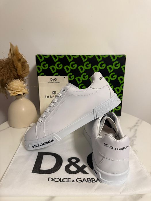 Adidasi Dolce Gabbana full white