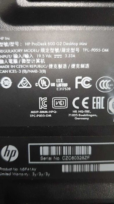 Сервер "Умного дома" на базе мини компьютера HP ProDesk 600 G2