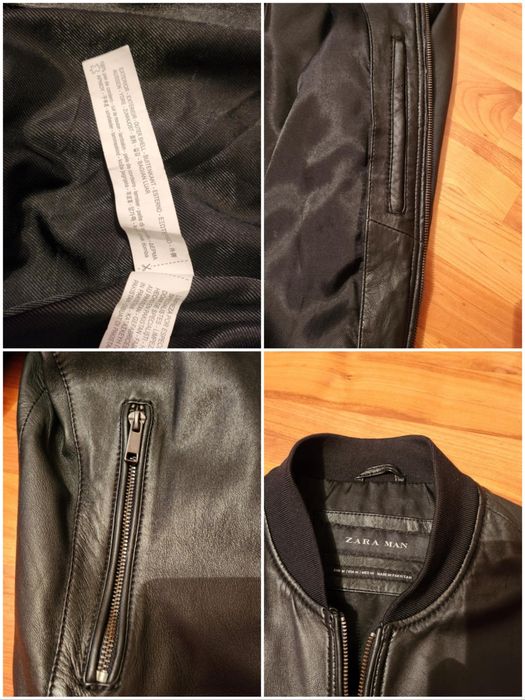 Geaca Zara piele naturală bomber