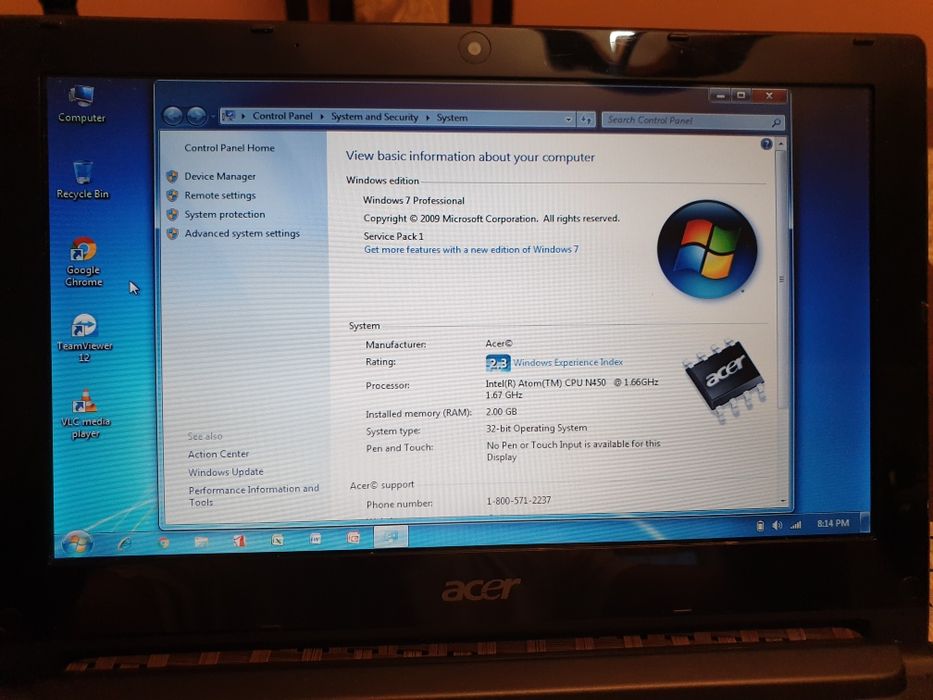Mini Acer aspire one