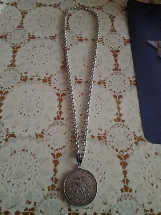 Vand lant si medallion din argint 61g