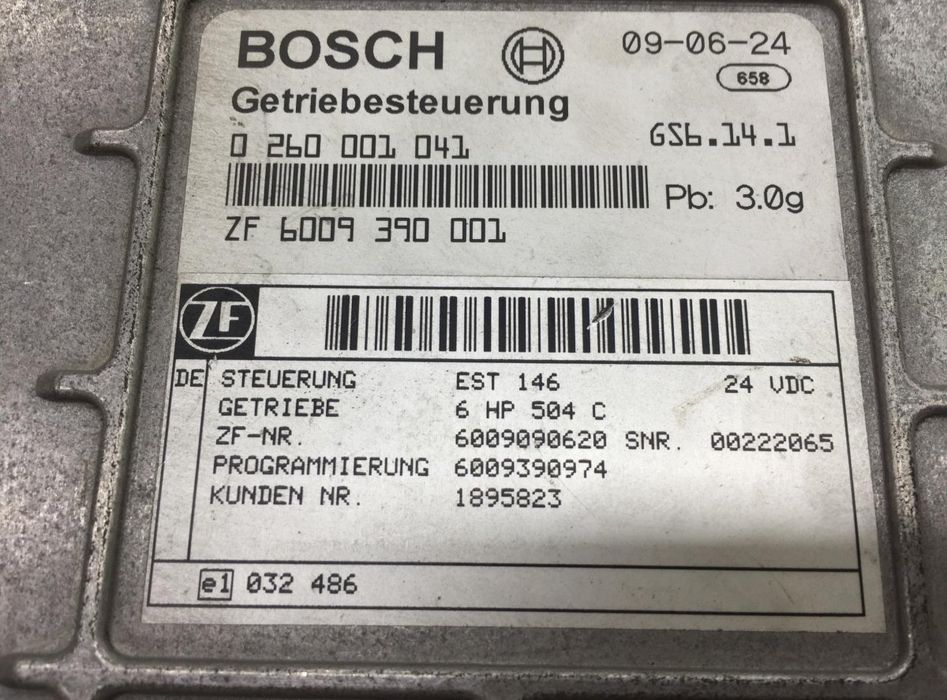 1895823 Unitatea de control a cutiei de viteze BOSCH K-Series (2016-) SCANIA