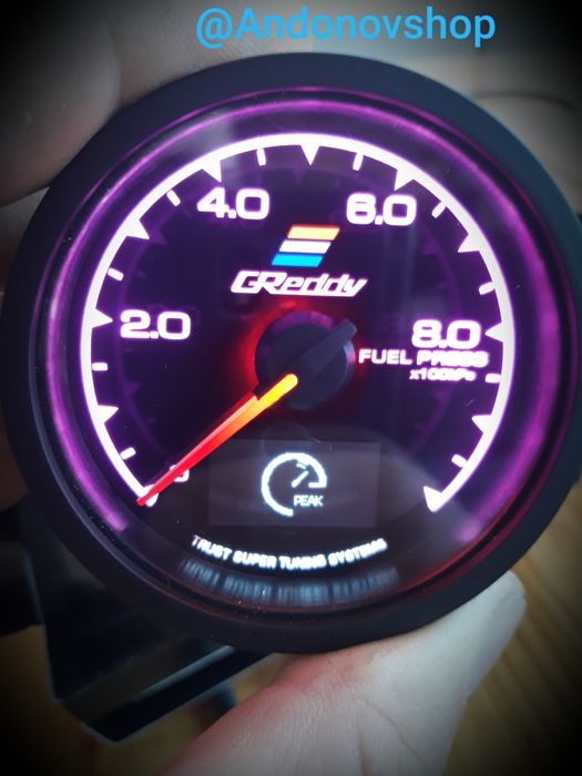 Уред налягане гориво бензин 60мм Greddy Греди Грейди gredy буустметър