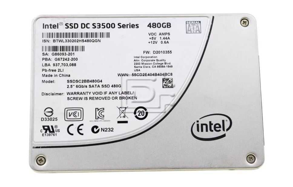 INTEL DC S3500 2.5" 480GB, SATA3, SSDSC2BB480G401  SERVER - sigilat