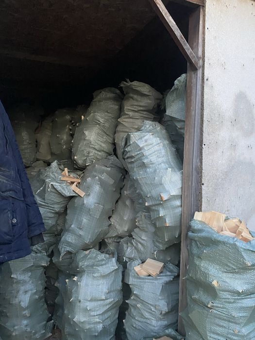 Дрова в мешках 900 тг