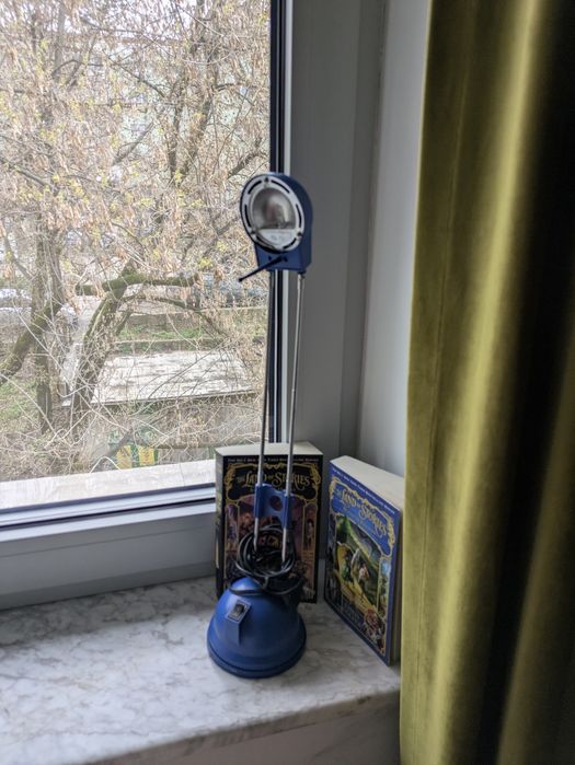 Veioză birou albastră reglabilă metal + plastic funcțională
