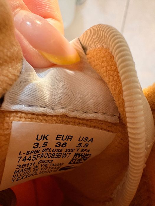 Lacoste sneakers damă – portocaliu/crem