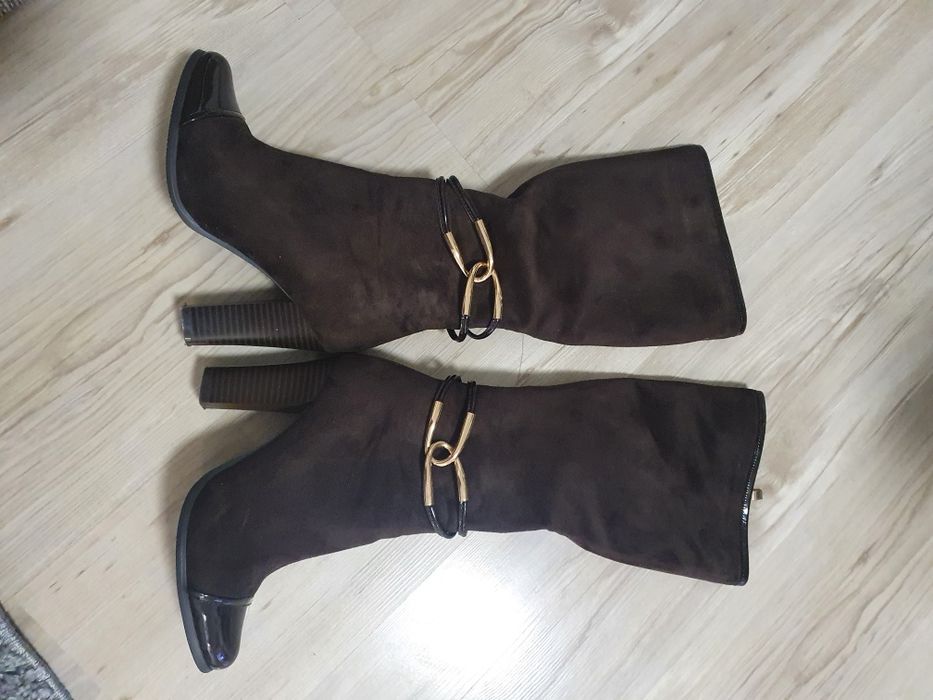 Дамски ботуши в кафяво