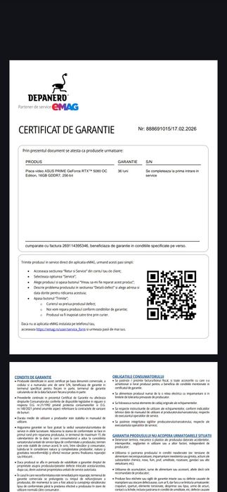 RTX 5080 Asus Prime OC 16GB GARANTIE Emag