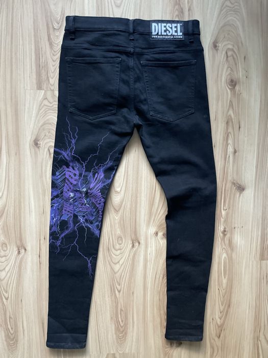 DIESEL D-AMNY Stretch Skınny Black Jeans/мъжки дънки W32
