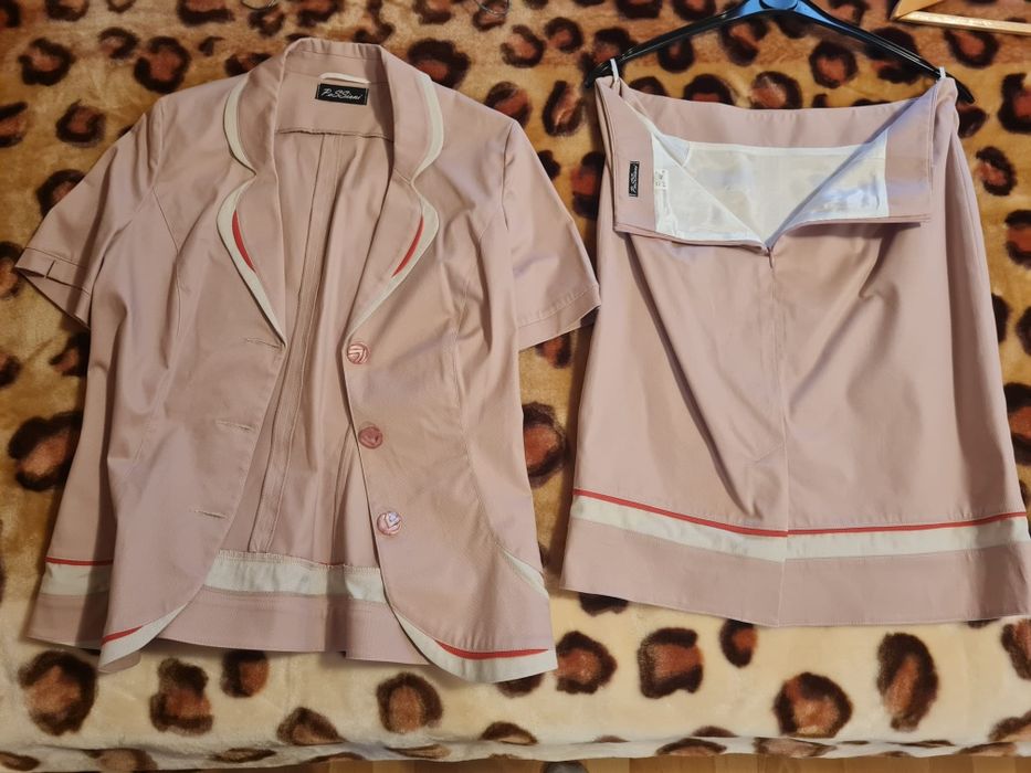 Costum roz marime XL din bumbac