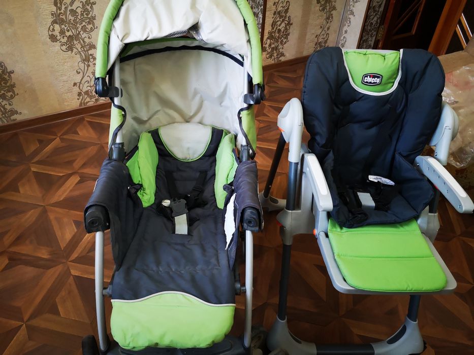 Детский стульчик для кормления chicco.