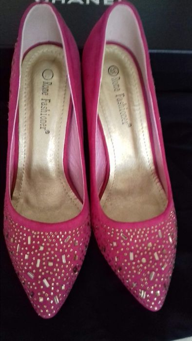 Pantofi fucsia cristale 39,Noi