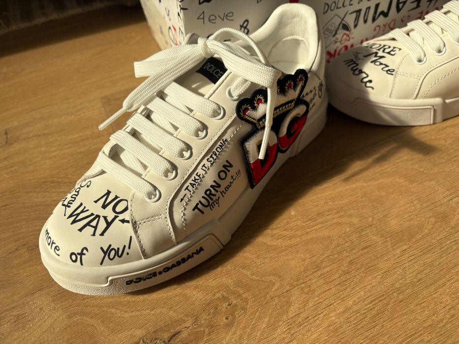 Обувки чиста кожа D&G