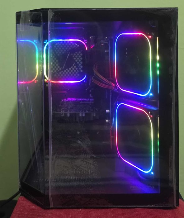 Gaming PC- i5-10400,32GB,NVMe 1TB+SSD 1TB,RTX 3050-8GB,Wi-Fi,RGB