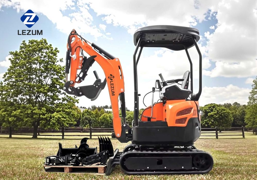 LEZUM DY18 Мини багер, чисто нов, двигател Kubota, намалена цена.