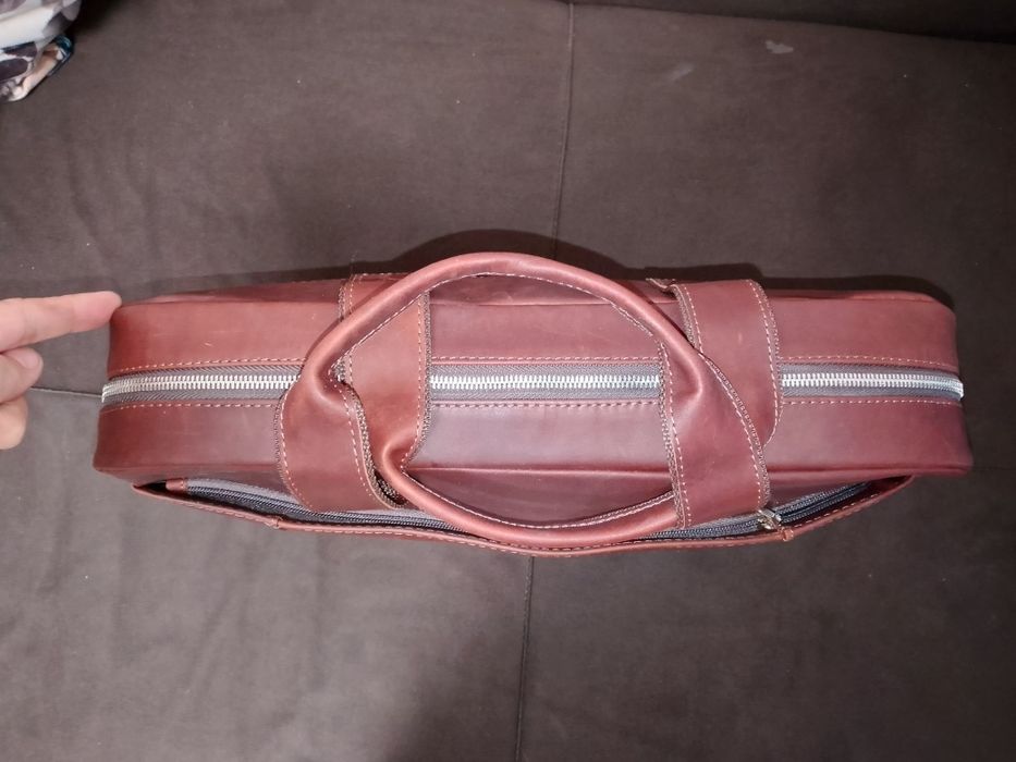 Сумка для ноутбука натуральная кожа новая