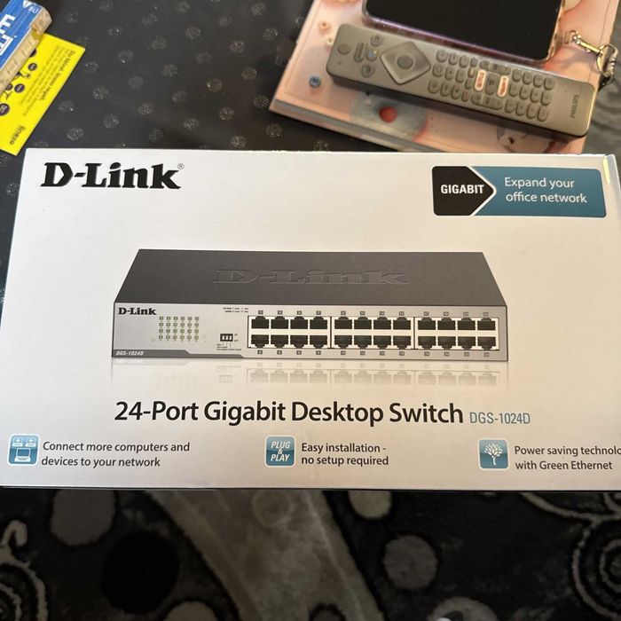 Нов D-link DGS-1024D 24 портов gigabit switch