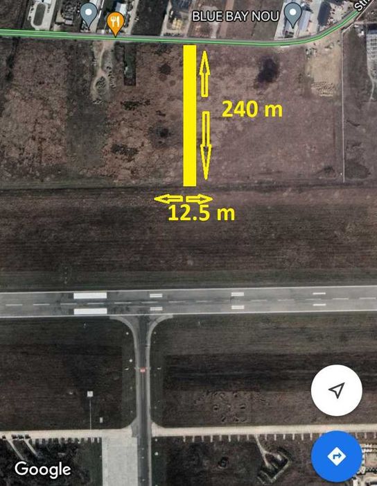 Teren intravilan 3087 MP , zona industriala - Ghercesti (in spatele aeroportului) - la Strada principala