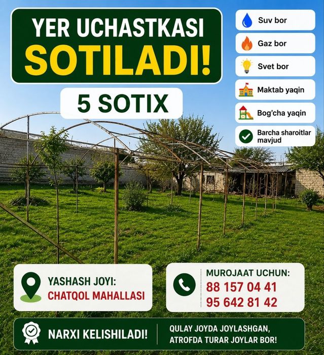 5sotix yer sotiladi