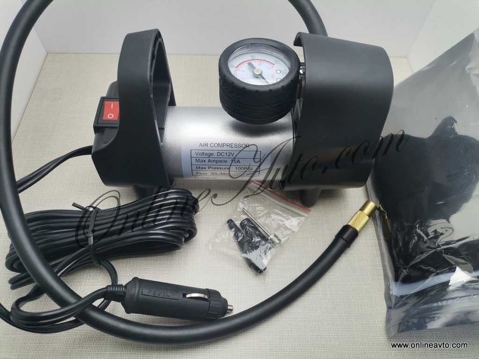 Висок клас Метален компактен компресор за гуми 100PSI 30 литра/мин