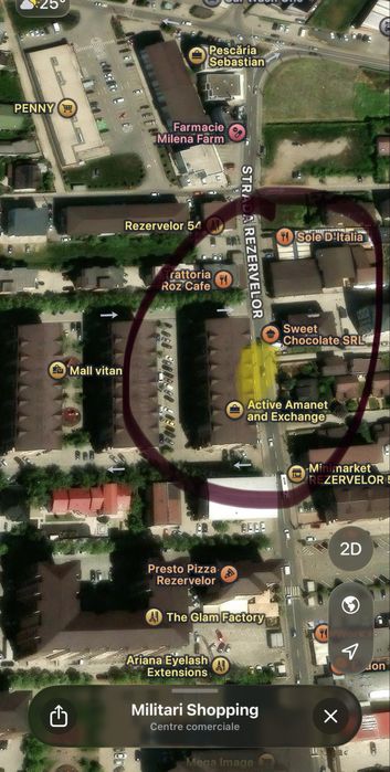 Inchiriez Spatiu Comercial Militari Residence, comuna Chiajna , strada Rezervelor,pozitie excelenta.