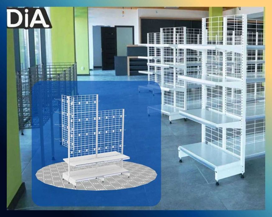 Мetall stellajlar, savdo tokcha, стеллаж для магазина