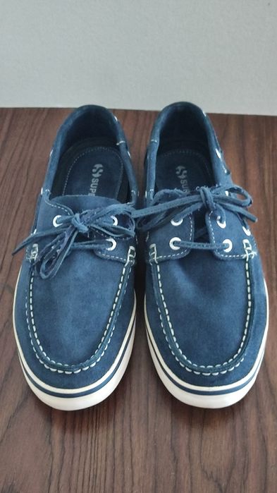 Мъжки велурени мокасини Superga