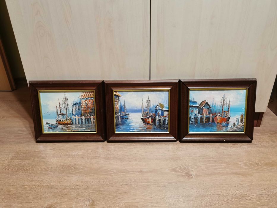 3 бр. картини с маслени бои
