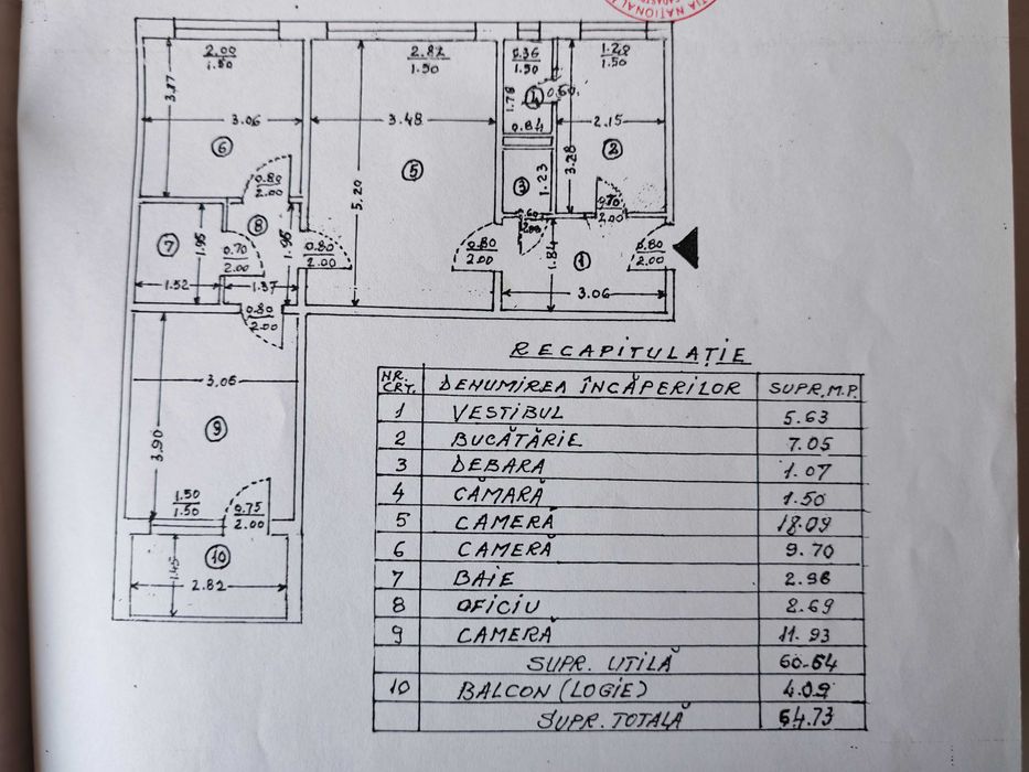 De vânzare apartament de 3 camere în cartierul titan