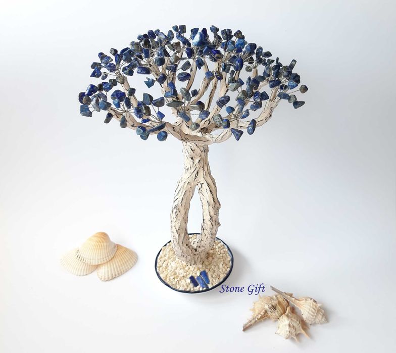 Дръвче Лазурит Лапис, Подарък Рожден ден, Подарък Кумове, Годишнина