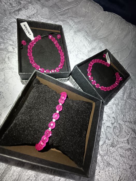 Brățară reglabilă cu biluțe de argint 925.