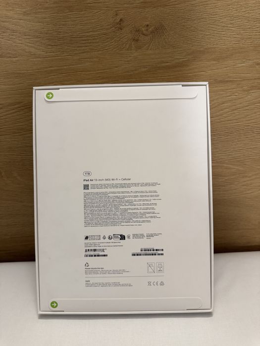 iPad Air 13-inch (m3 ) Wi-Fi + Cellylar , 1TB