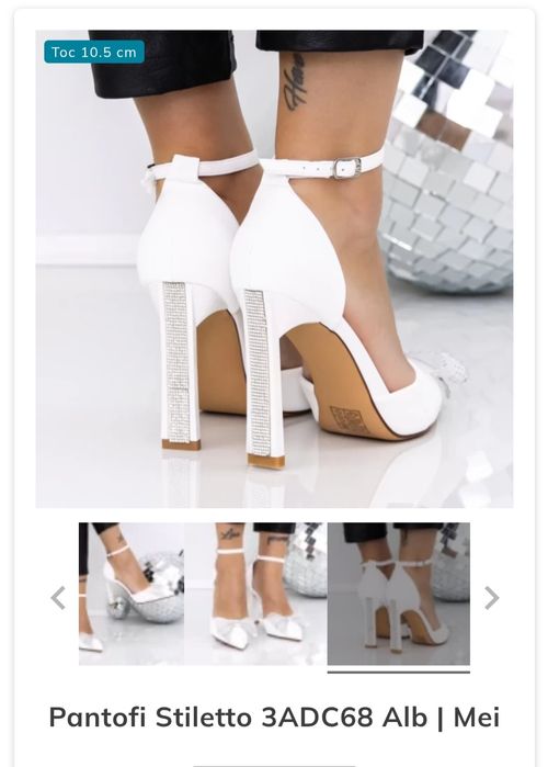 Pantofi Stiletto Albi, marimea 38
