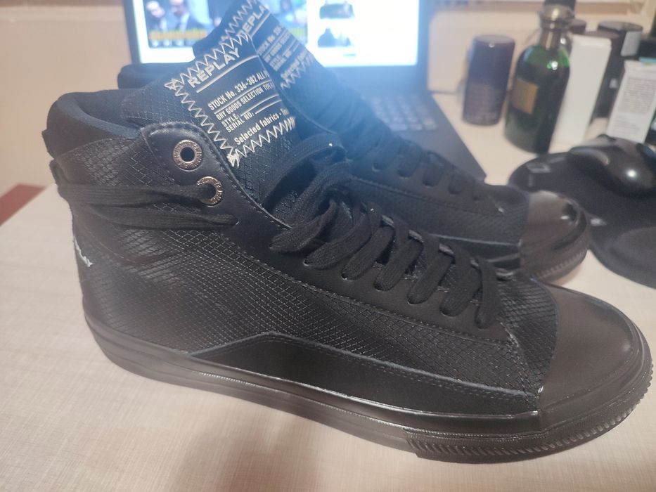 Уникални кецове Replay,кожа