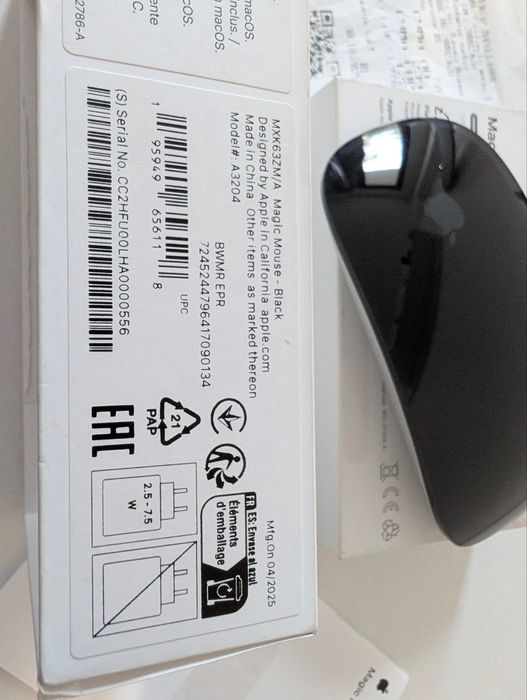 Apple Magic Mouse (USB‑C) - Black Multi-Touch