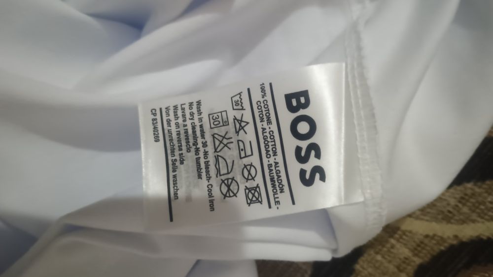 Tricou bărbați alb Boss