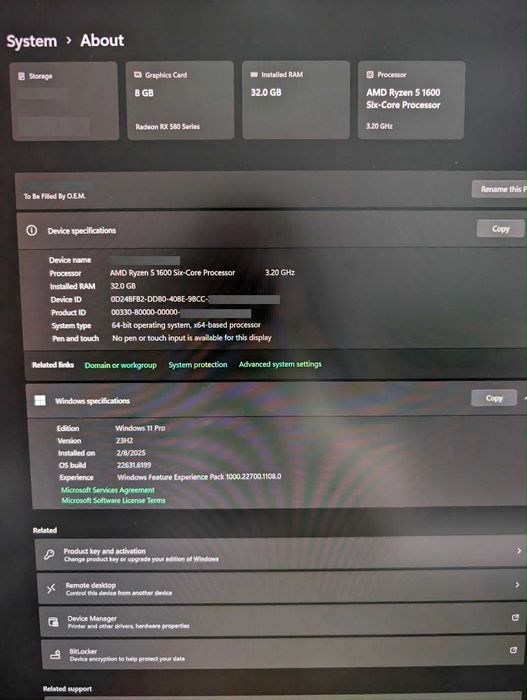 Геймърски компютър | RX 580 8GB | 32GB RAM | 512GB NVME | 512GB SSD |