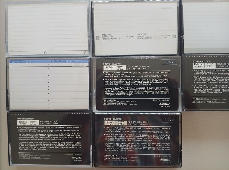 Lot de 8 Casete Audio  Chromdioxid