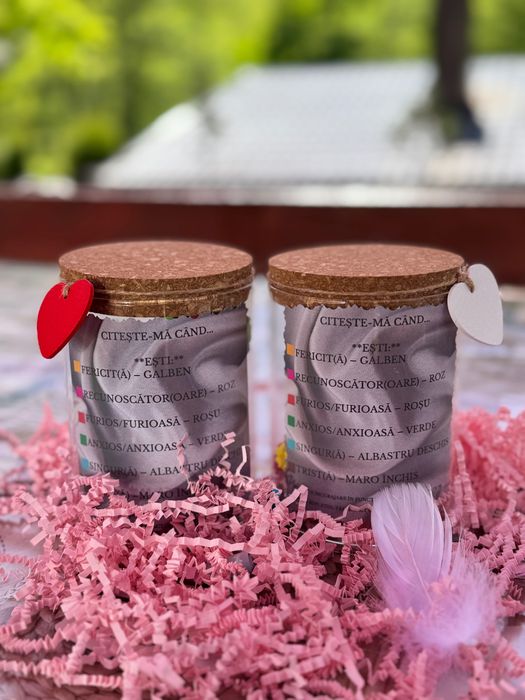 Borcanase cu mesaje de incurajare