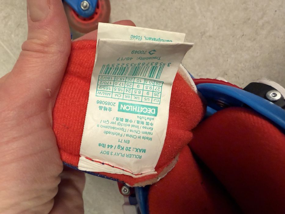 Детски ролери Oxelo Play 3 – регулируем размер 26–28