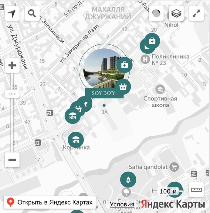 Горячая цена Жк SOY BOYI 1-комнатная 38м2 Коробка