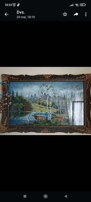 Vând tablouri vechi, in ulei semnate
