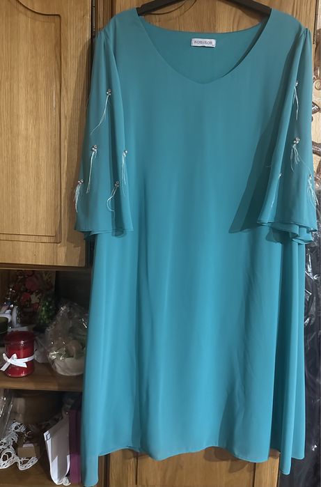 Rochie turcoaz verde