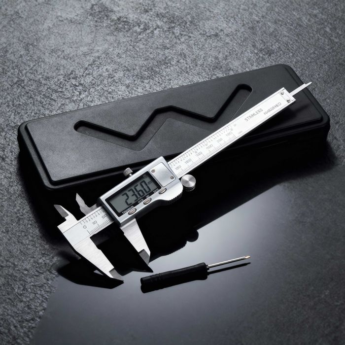 Subler electronic digital din otel inoxidabil 150 mm cu ecran LCD